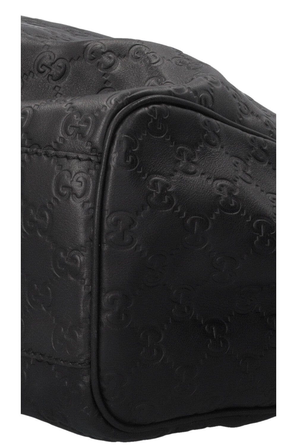 GUCCI Sukey Hobo Bag Leather Guccissima Black