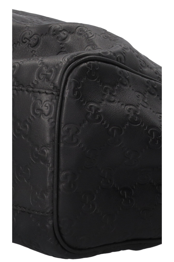 GUCCI Sukey Hobo Bag Leather Guccissima Black