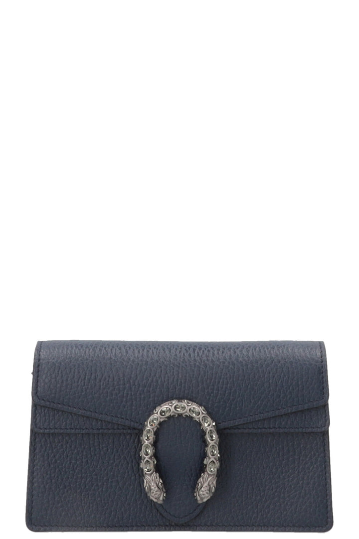GUCCI Super Mini Dionysus Bag Leather Navy