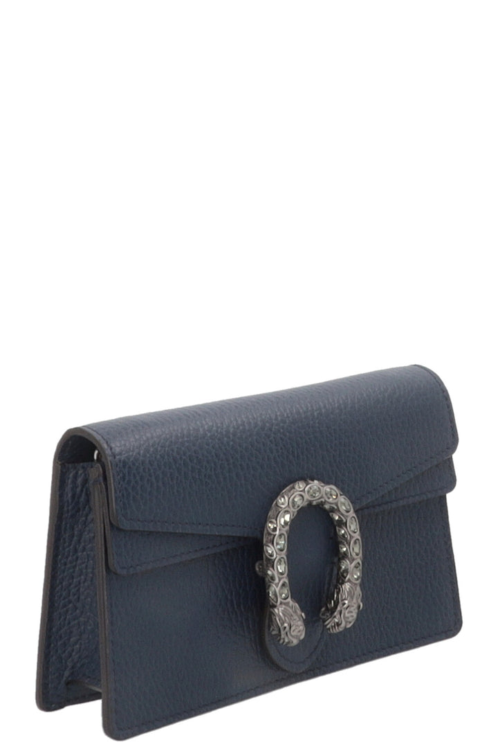 GUCCI Super Mini Dionysus Bag Leather Navy
