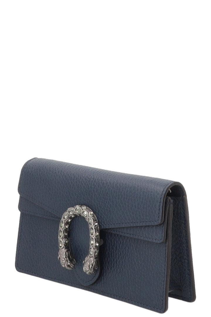 GUCCI Super Mini Dionysus Bag Leather Navy