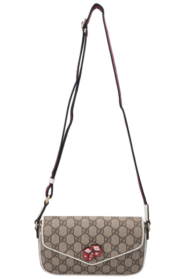 GUCCI Super Mini GG Shoulder Bag Canvas