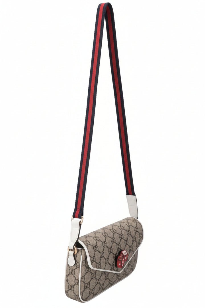 GUCCI Super Mini GG Shoulder Bag Canvas