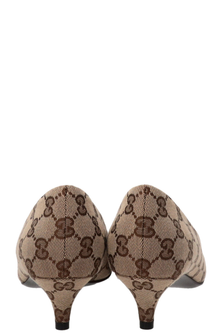 Escarpins GUCCI Supreme GG Horsebit en toile