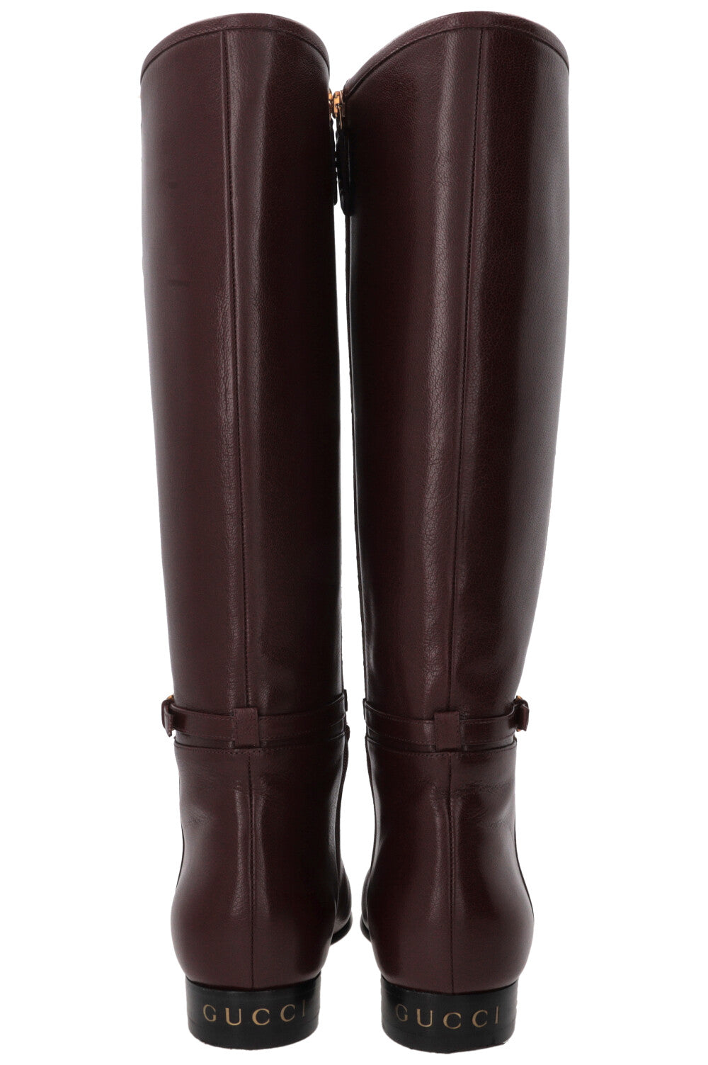 GUCCI Supreme GG Knee High Boots Bordeaux