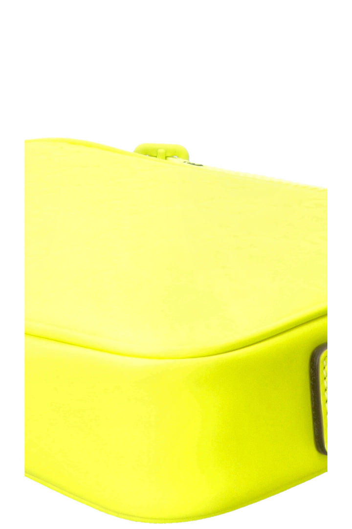 Sac bandoulière GUCCI Supreme GG Néon en cuir jaune néon