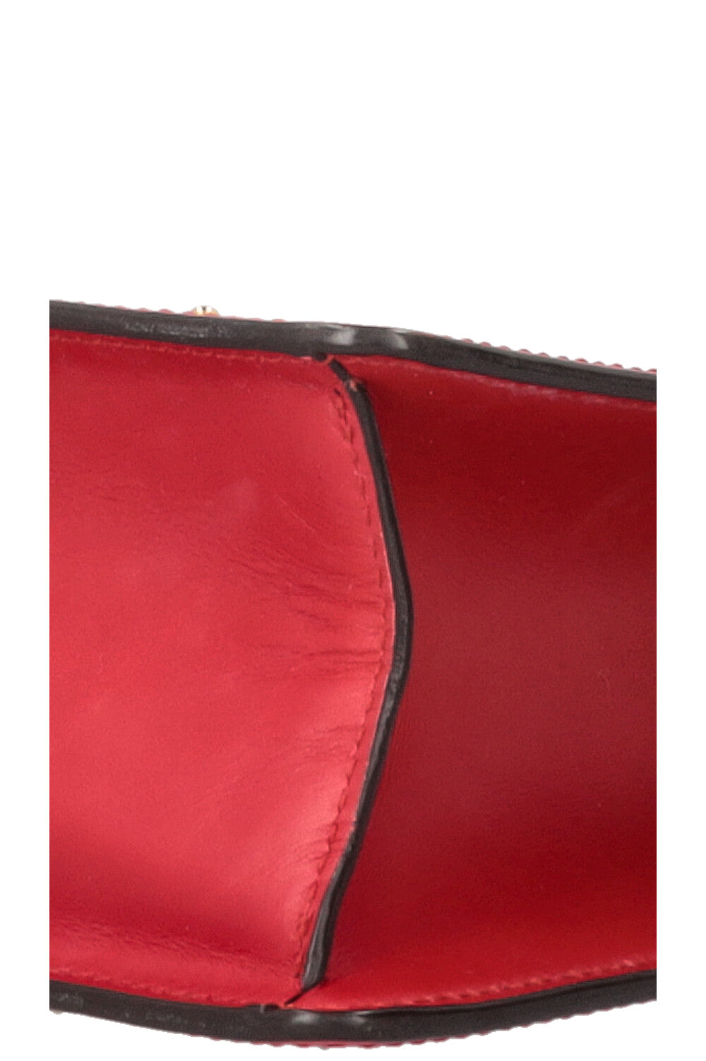 GUCCI Sylvie Hand Bag Small Leather Red