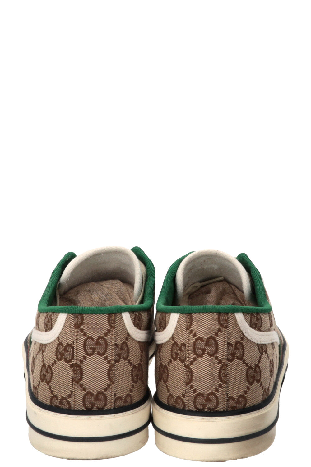 GUCCI Tennis Sneakers Canvas Beige