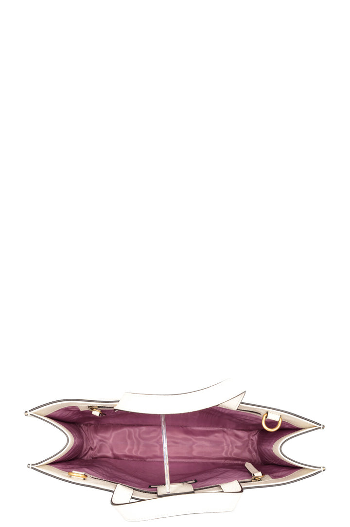 GUCCI Sac Cabas The Vampire A.Tale Garden Cuir Ivoire Or