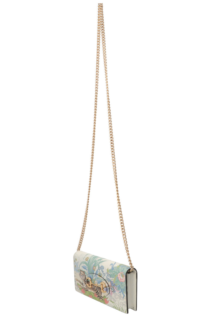 GUCCI Tiger Horsebit 1955 Wallet On Chain Leather Multicolor