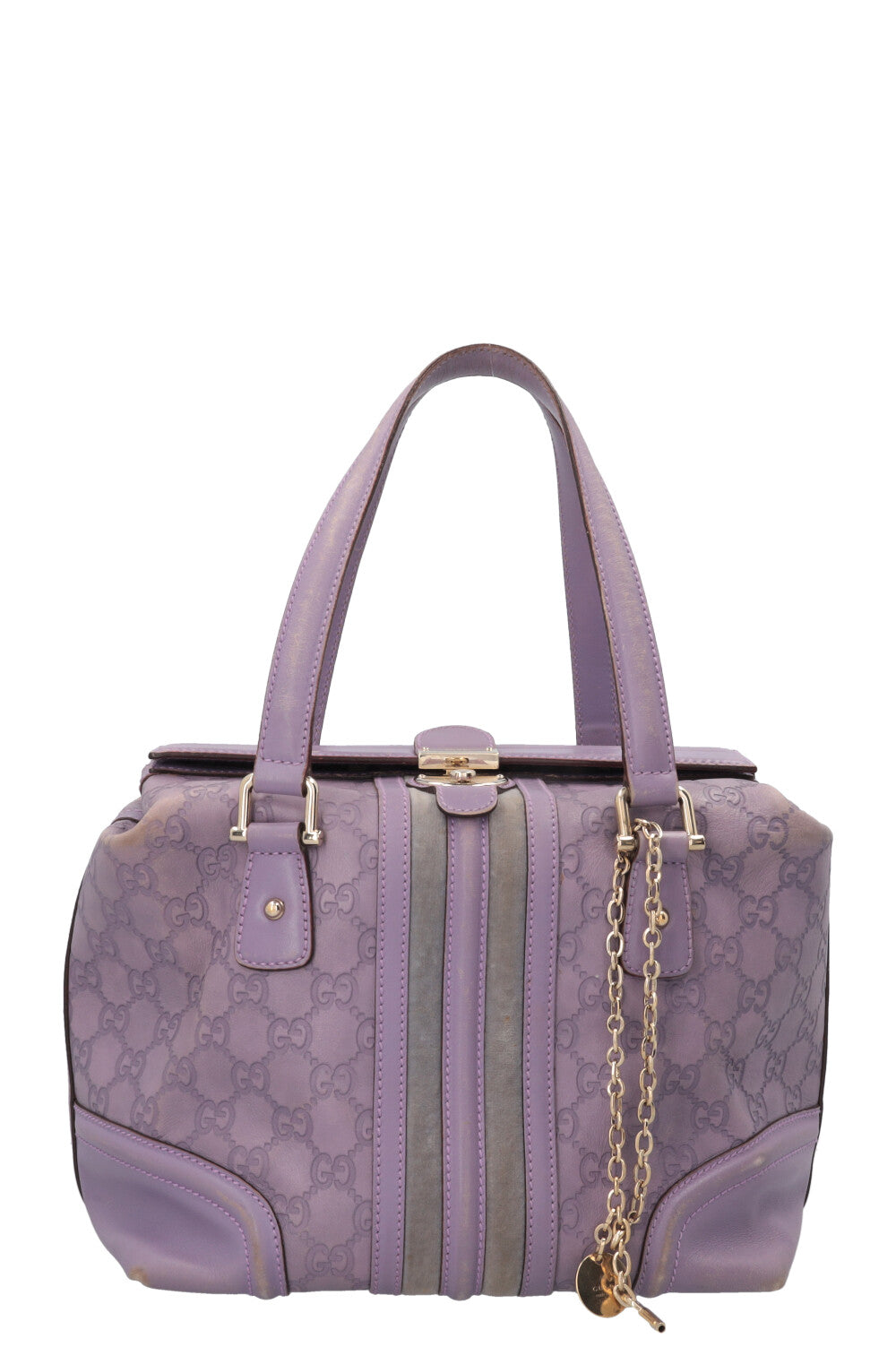 GUCCI Treasure Bag Leather Lilac