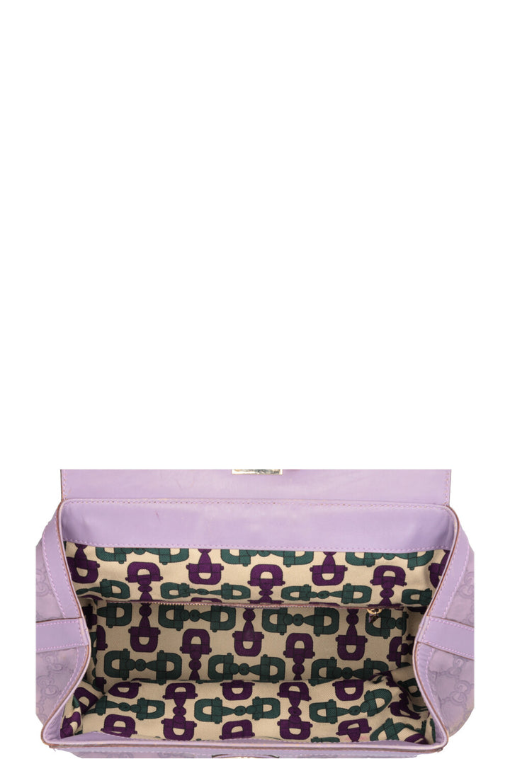 GUCCI Treasure Bag Leather Lilac