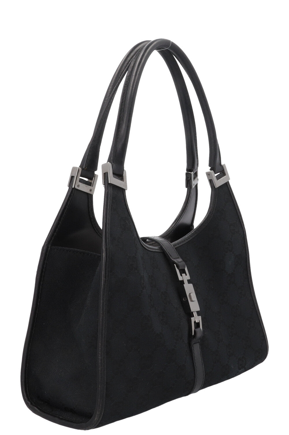 GUCCI Vintage Jackie Handbag Canvas Black