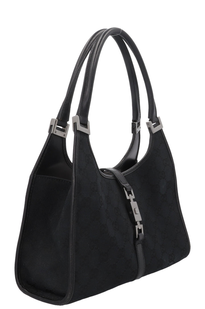 GUCCI Vintage Jackie Handbag Canvas Black