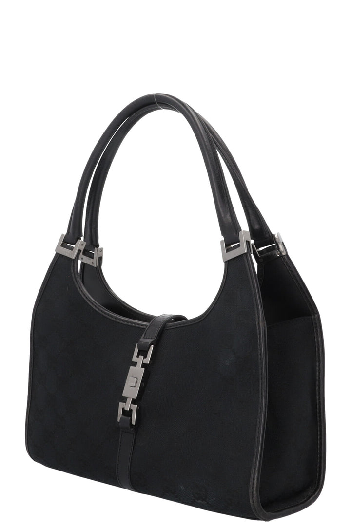 GUCCI Vintage Jackie Handbag Canvas Black