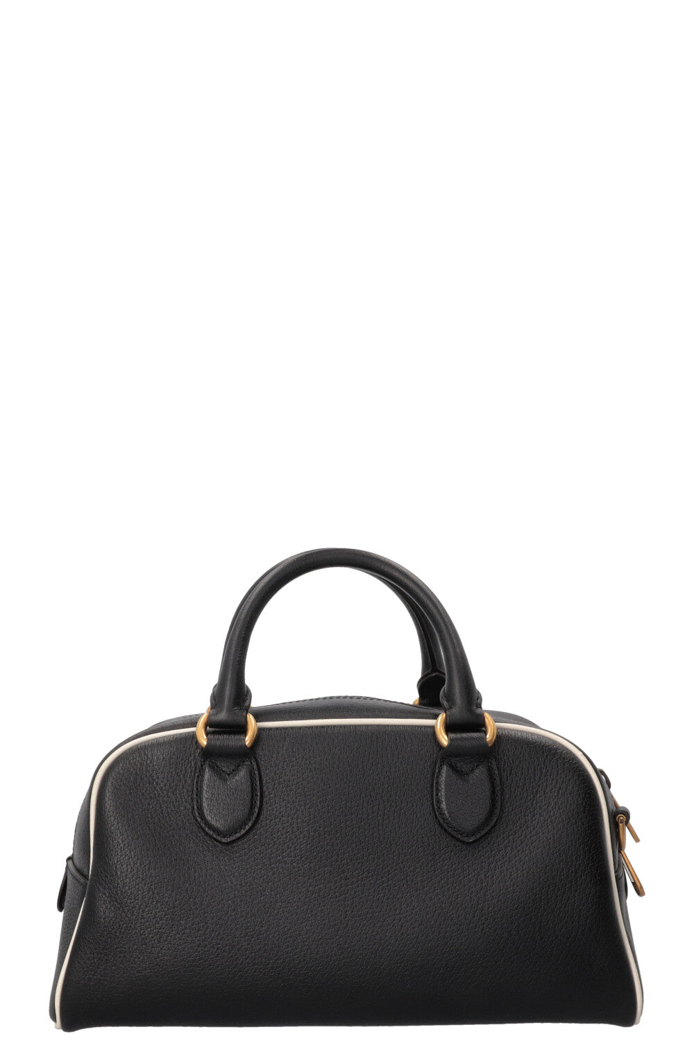 GUCCI X ADIDAS Mini Duffle Bag Leather Black White