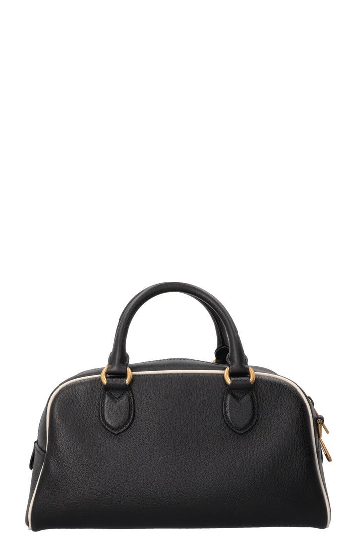 GUCCI X ADIDAS Mini Duffle Bag Leather Black White
