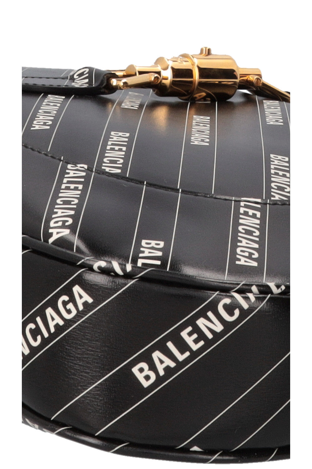 GUCCI X Balenciaga Logo Print Jackie 1961 Medium Leather Black
