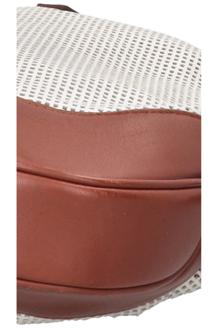 GUCCI Jackie Bag Small Perforated Leather White Brown