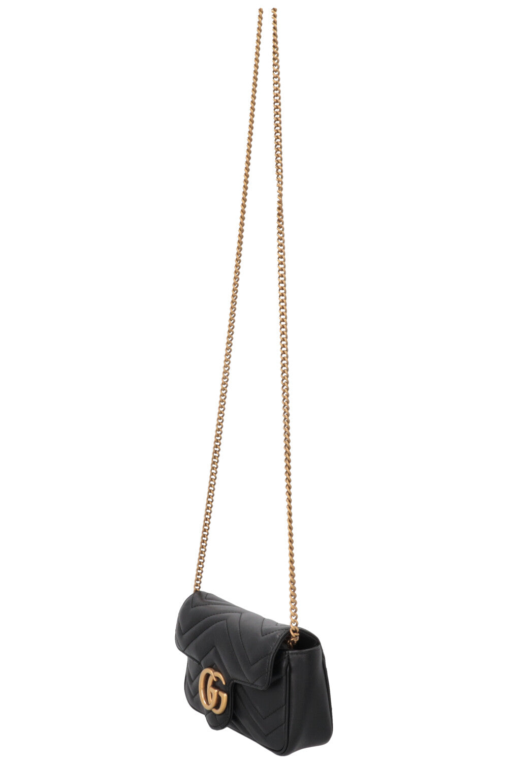 GUCCI Marmont Super Mini Leather Black