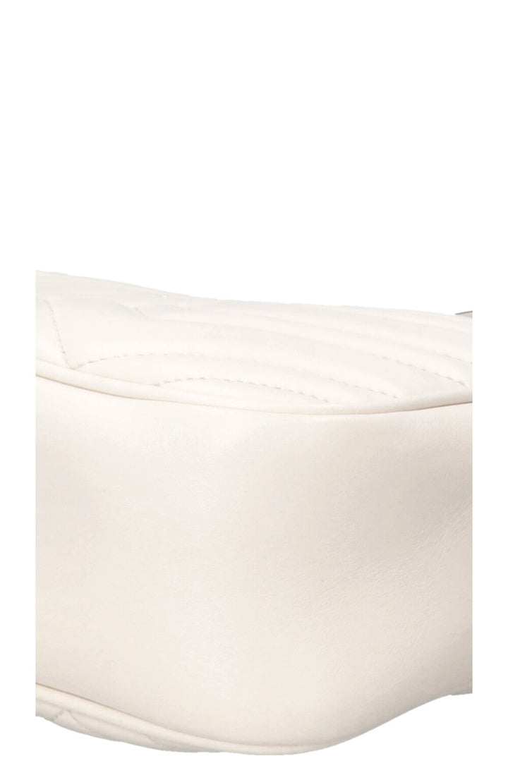 GUCCI Medium Marmont Camera Bag Leather Off-White