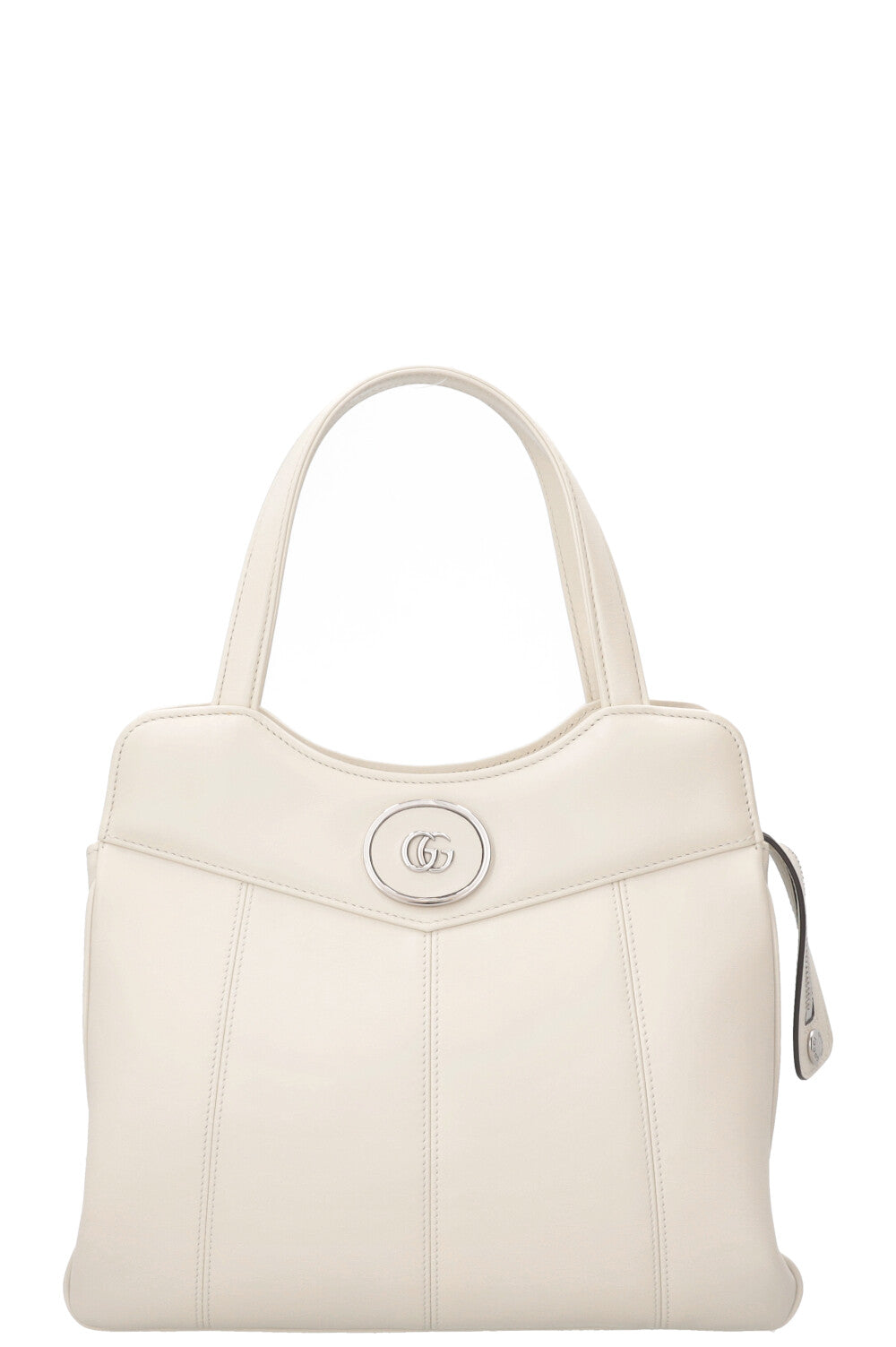 GUCCI Petite GG Tote Small Leather Cream