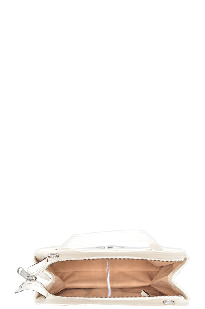 GUCCI Petite GG Tote Small Leather Cream
