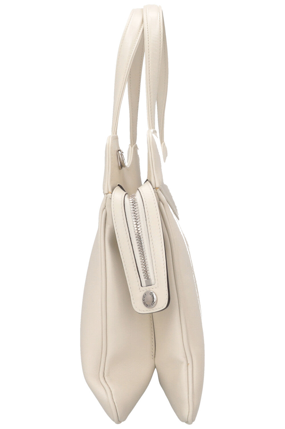 GUCCI Petite GG Tote Small Leather Cream