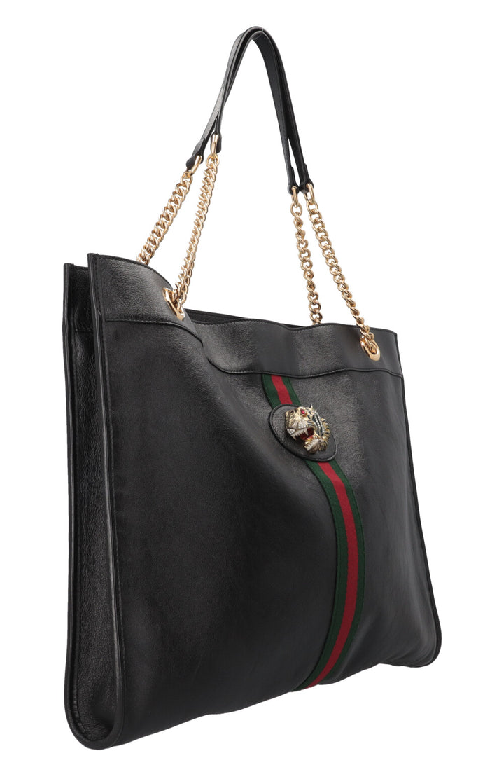 GUCCI Cabas Rajah Cuir Noir