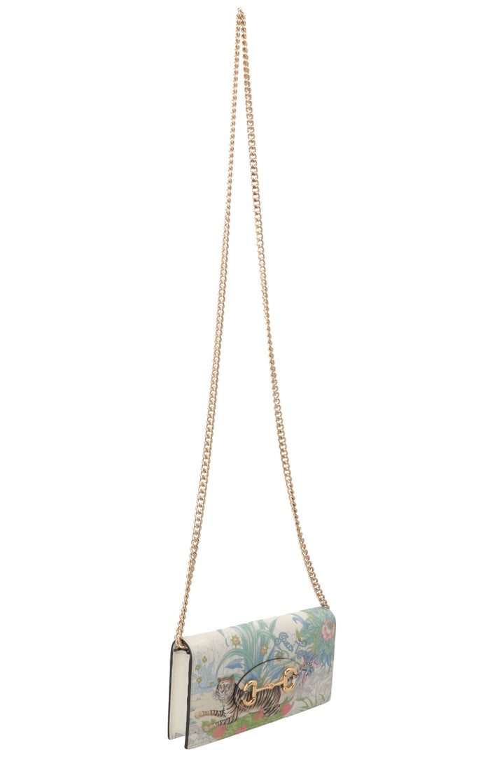 GUCCI Tiger Horsebit 1955 Wallet On Chain Leather Multicolor