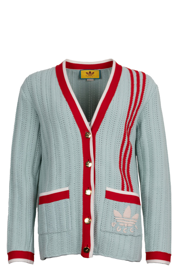 GUCCI x ADIDAS Stitch Knit Cardigan Mint