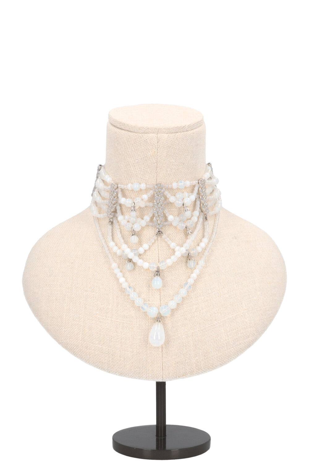 CHRISTIAN DIOR by John Galliano Draped Opalescent Choker