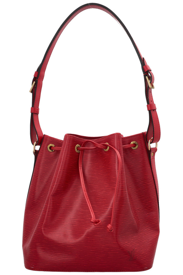 LOUIS VUITTON Petit Bag Noe Epi Red