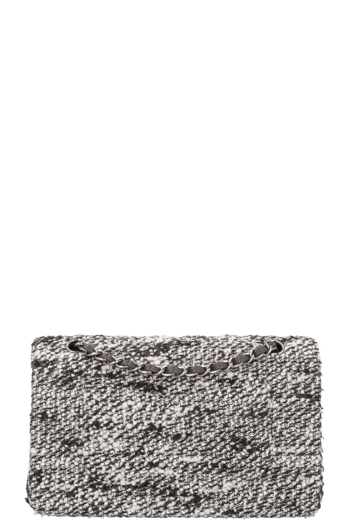 CHANEL Tweed Double Rabat Marron Blanc