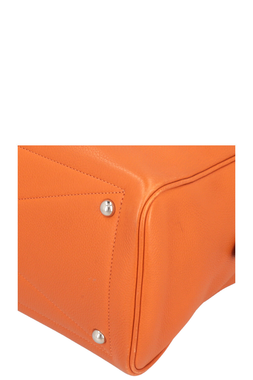 HERMÈS Victoria 35 Handbag Orange Togo