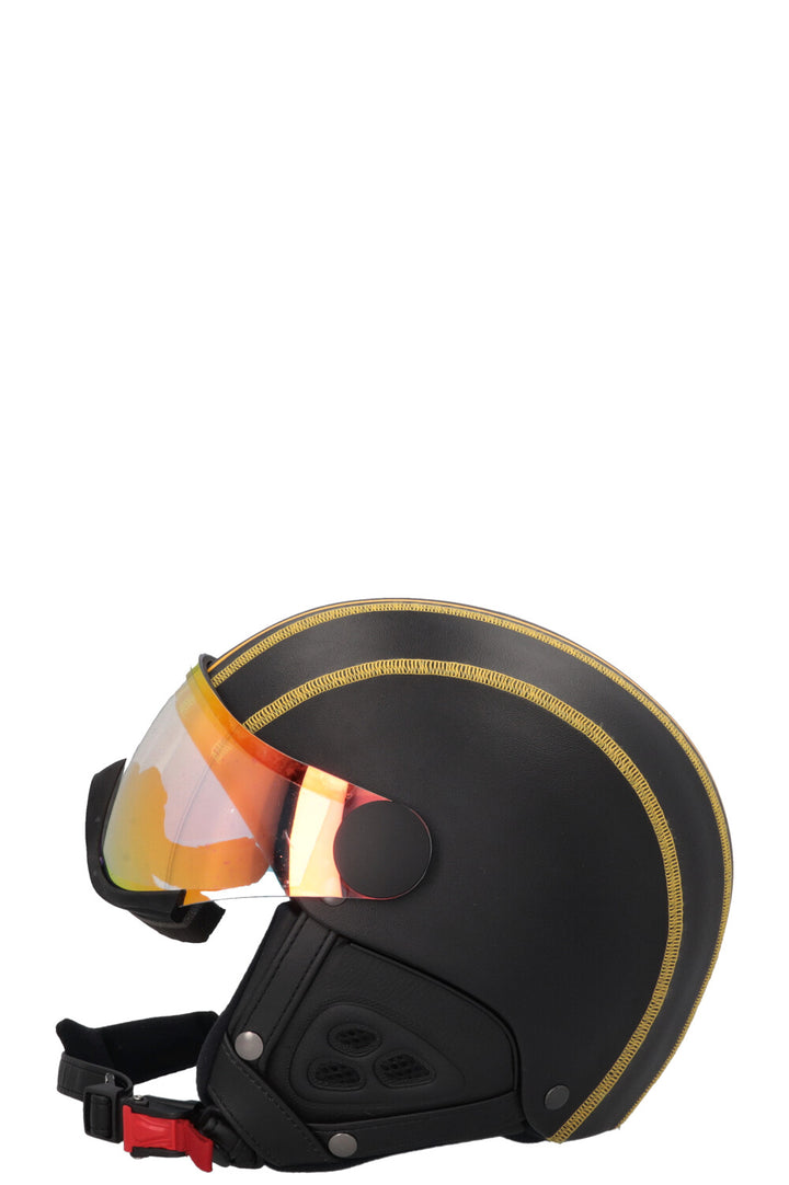 FENDI Logo Ski Helmet Black Yellow
