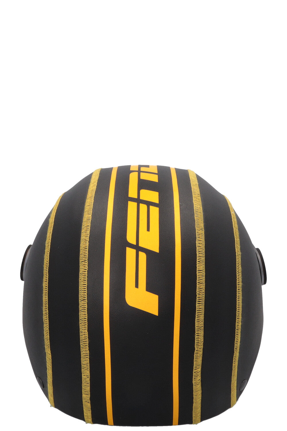 FENDI Logo Ski Helmet Black Yellow