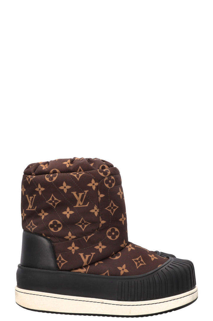 LOUIS VUITTON Polar Flat Half Boots MNG Nylon
