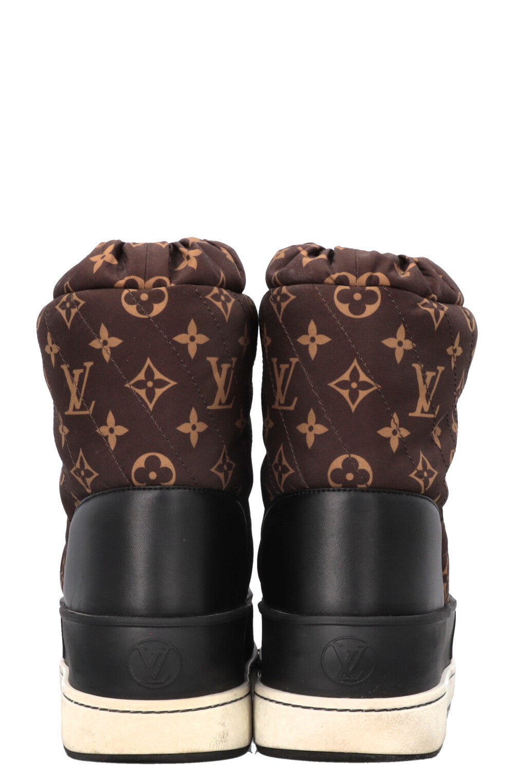 LOUIS VUITTON Polar Flat Half Boots MNG Nylon