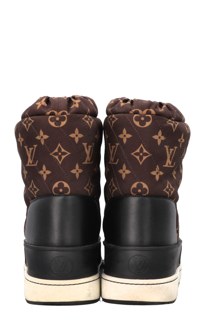 LOUIS VUITTON Polar Flat Half Boots MNG Nylon