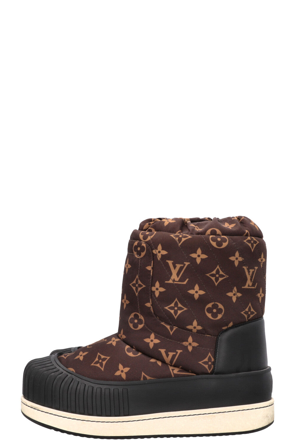 LOUIS VUITTON Polar Flat Half Boots MNG Nylon