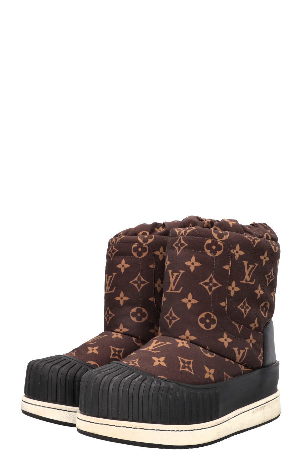 LOUIS VUITTON Polar Flat Half Boots MNG Nylon