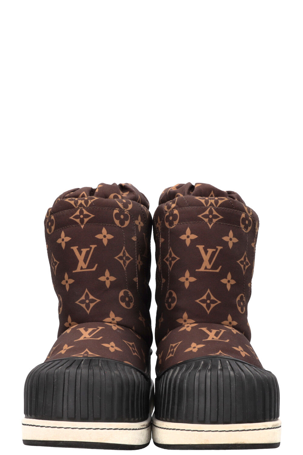 LOUIS VUITTON Polar Flat Half Boots MNG Nylon