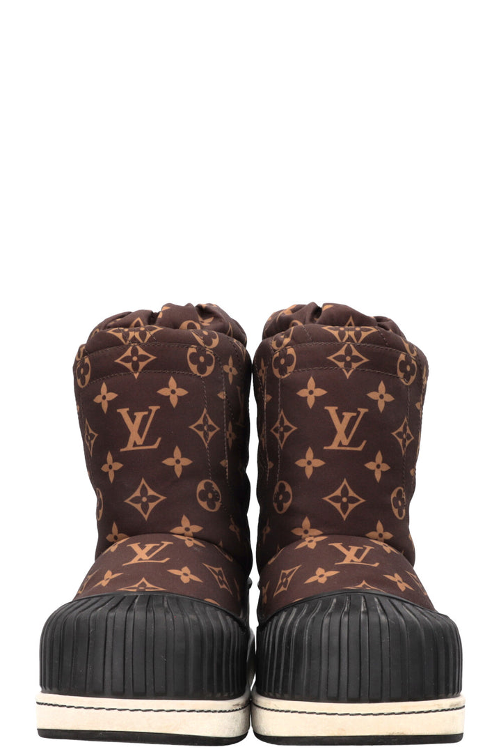 LOUIS VUITTON Polar Flat Half Boots MNG Nylon