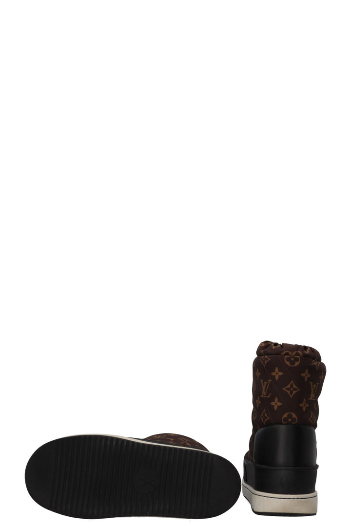LOUIS VUITTON Polar Flat Half Boots MNG Nylon