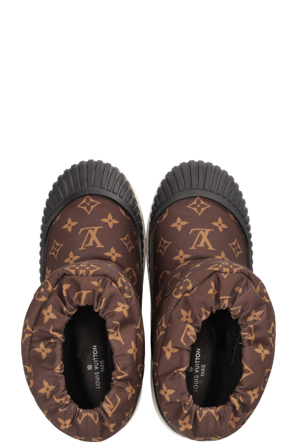 LOUIS VUITTON Polar Flat Half Boots MNG Nylon