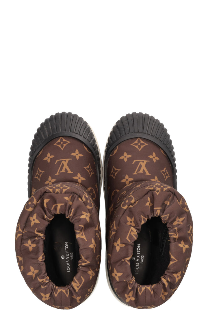 LOUIS VUITTON Polar Flat Half Boots MNG Nylon