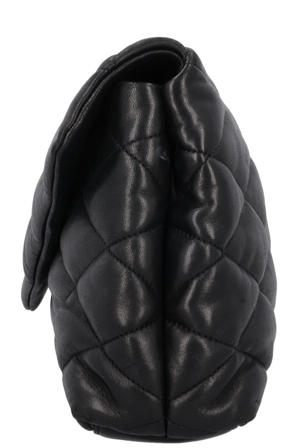 SAINT LAURENT Sade Large Quilted Clutch Black Leather