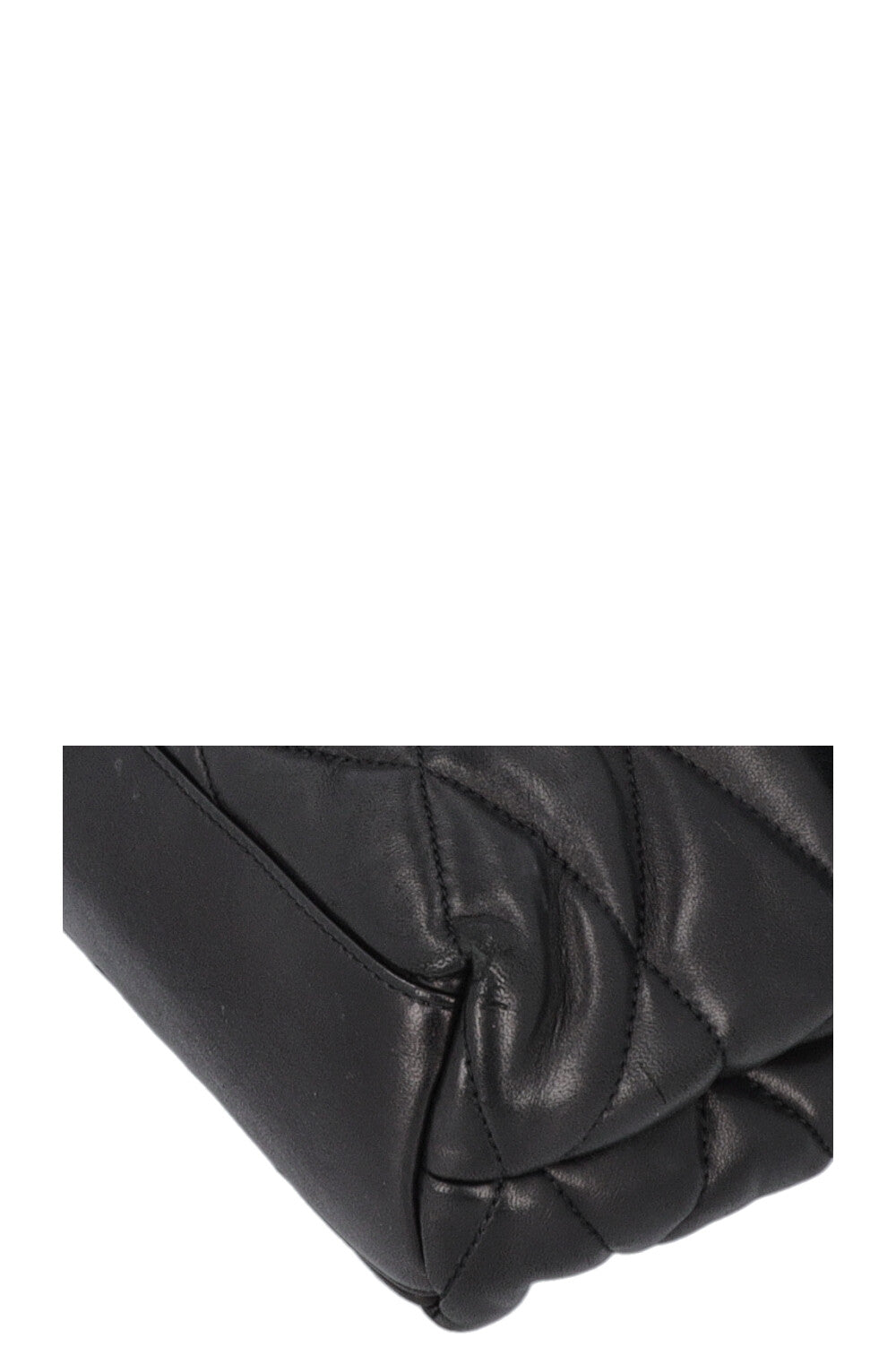 SAINT LAURENT Sade Large Quilted Clutch Black Leather