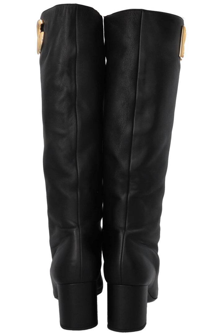 DOLCE&GABBANA Logo Boots Black